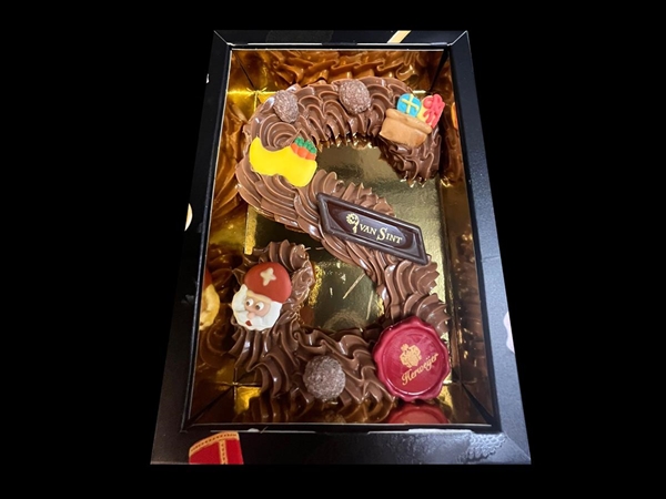 Room chocolade letter groot